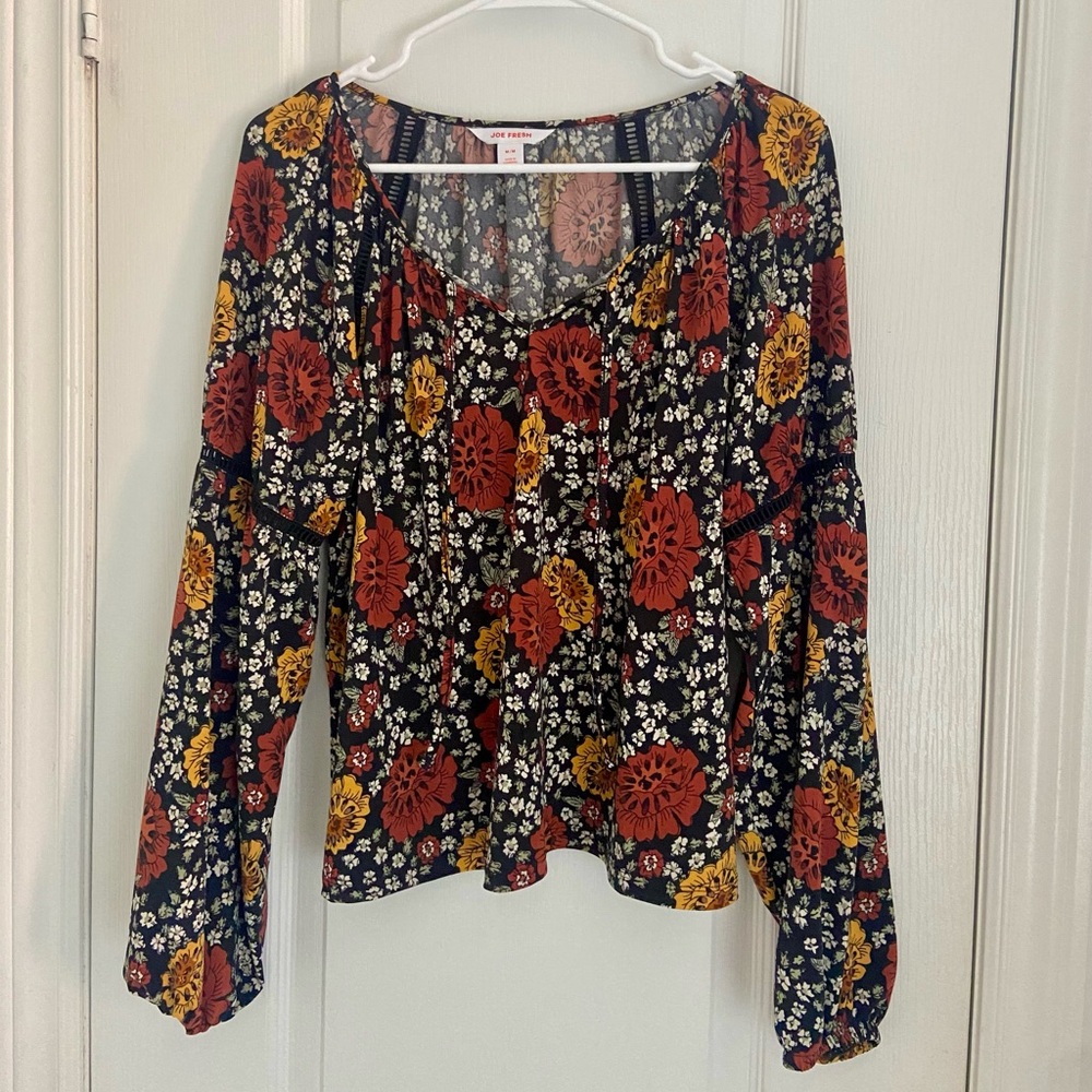 4 for $20 🖤 JOE FRESH Boho print peasant blouse